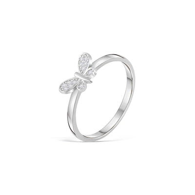 Pave Butterfly Ring