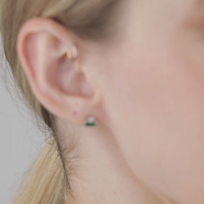 Emerald Stud Earing