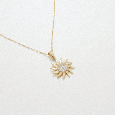 Diamond Sun Necklace