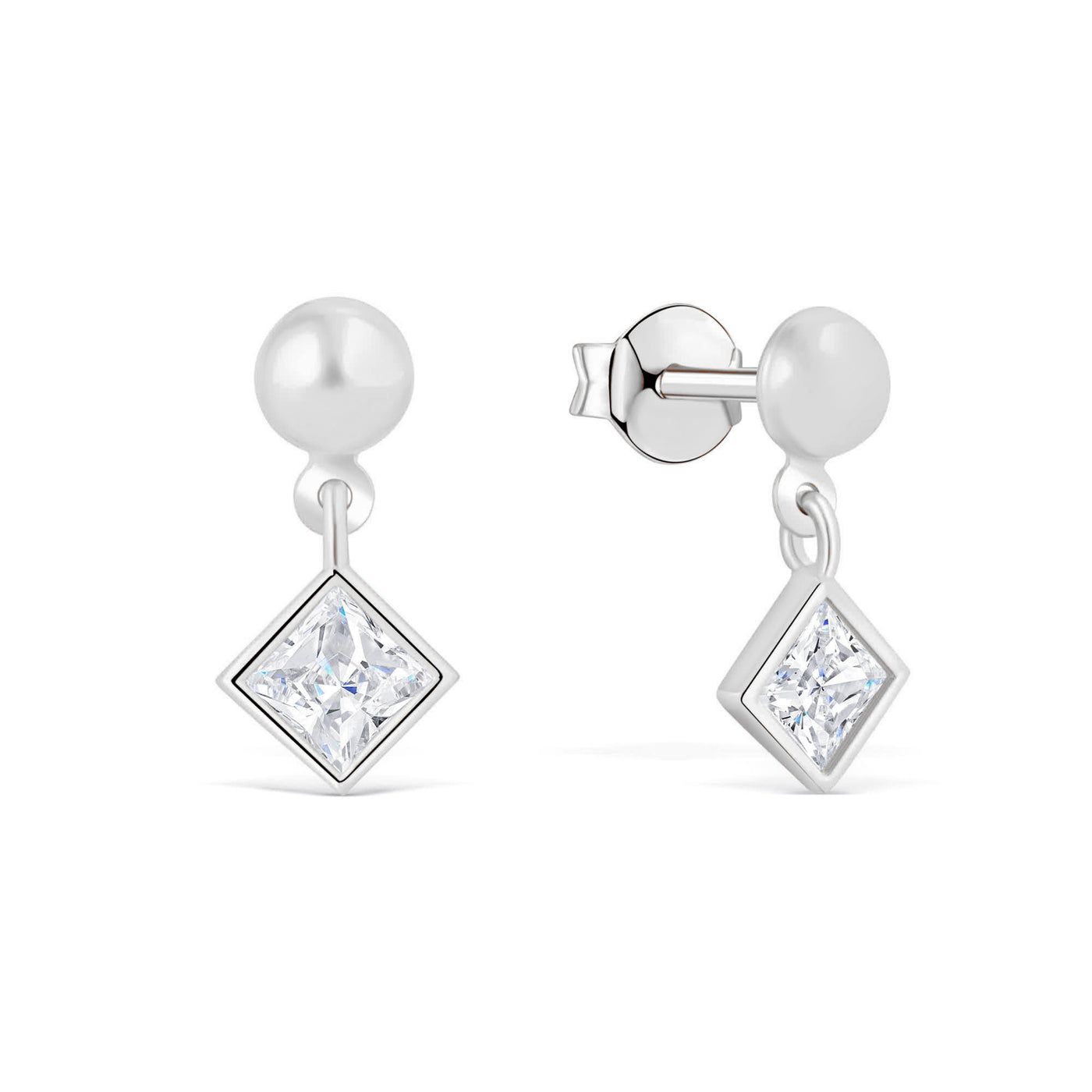 Diamond Solitaire Earrings