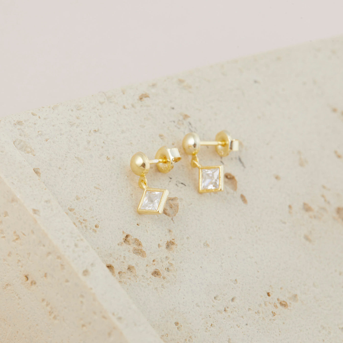 Diamond Solitaire Earrings