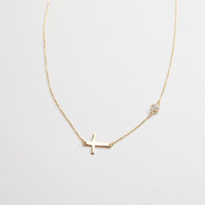 Cross Necklace With Diamond