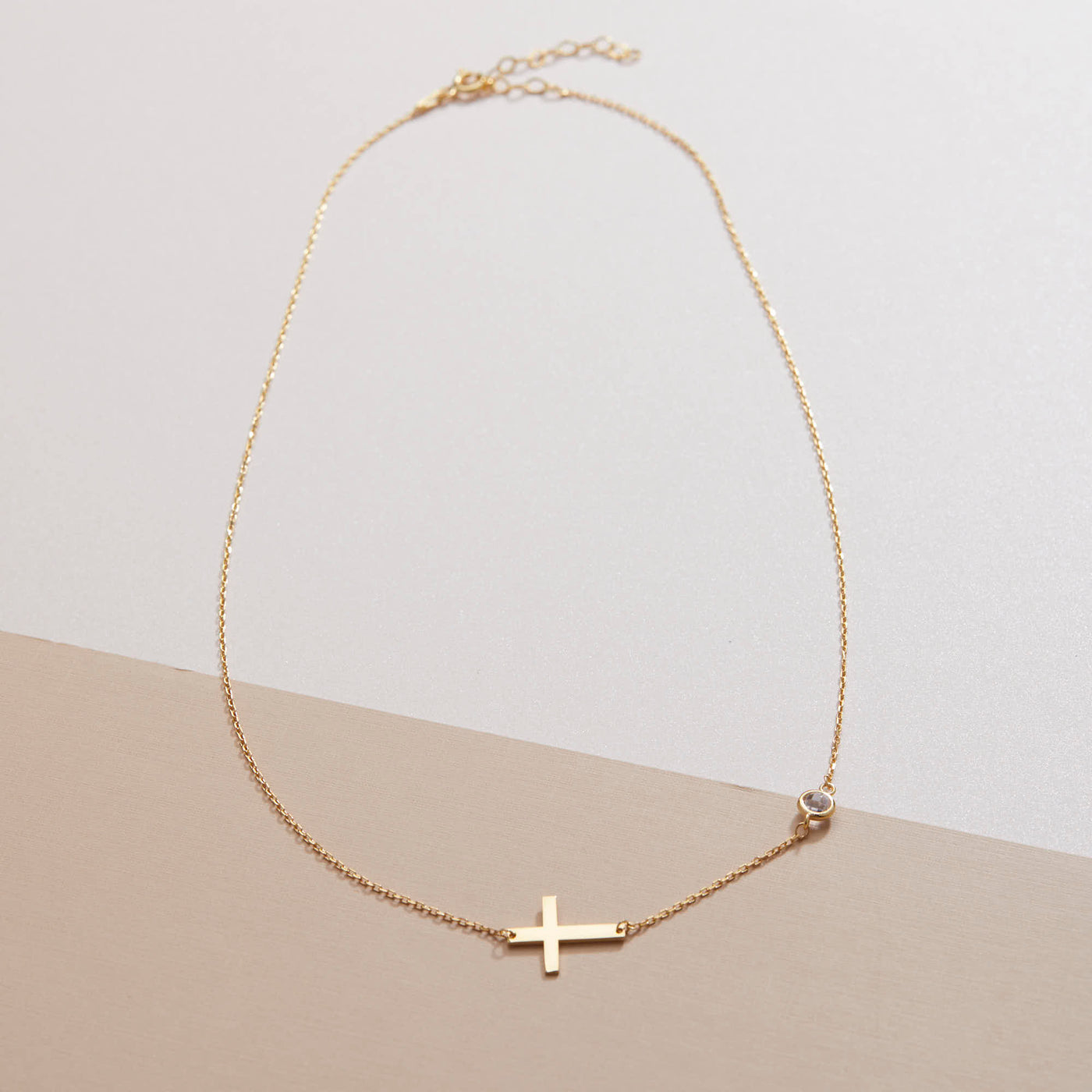 Cross Necklace With Diamond
