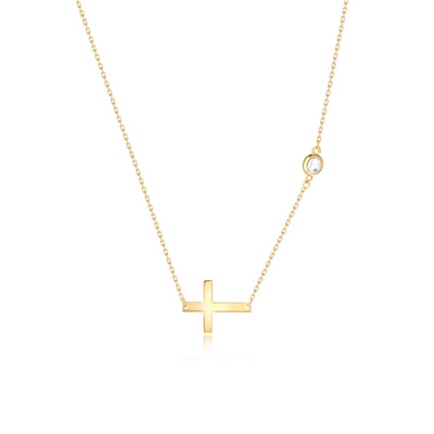 Cross Necklace With Diamond