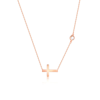 Cross Necklace With Diamond