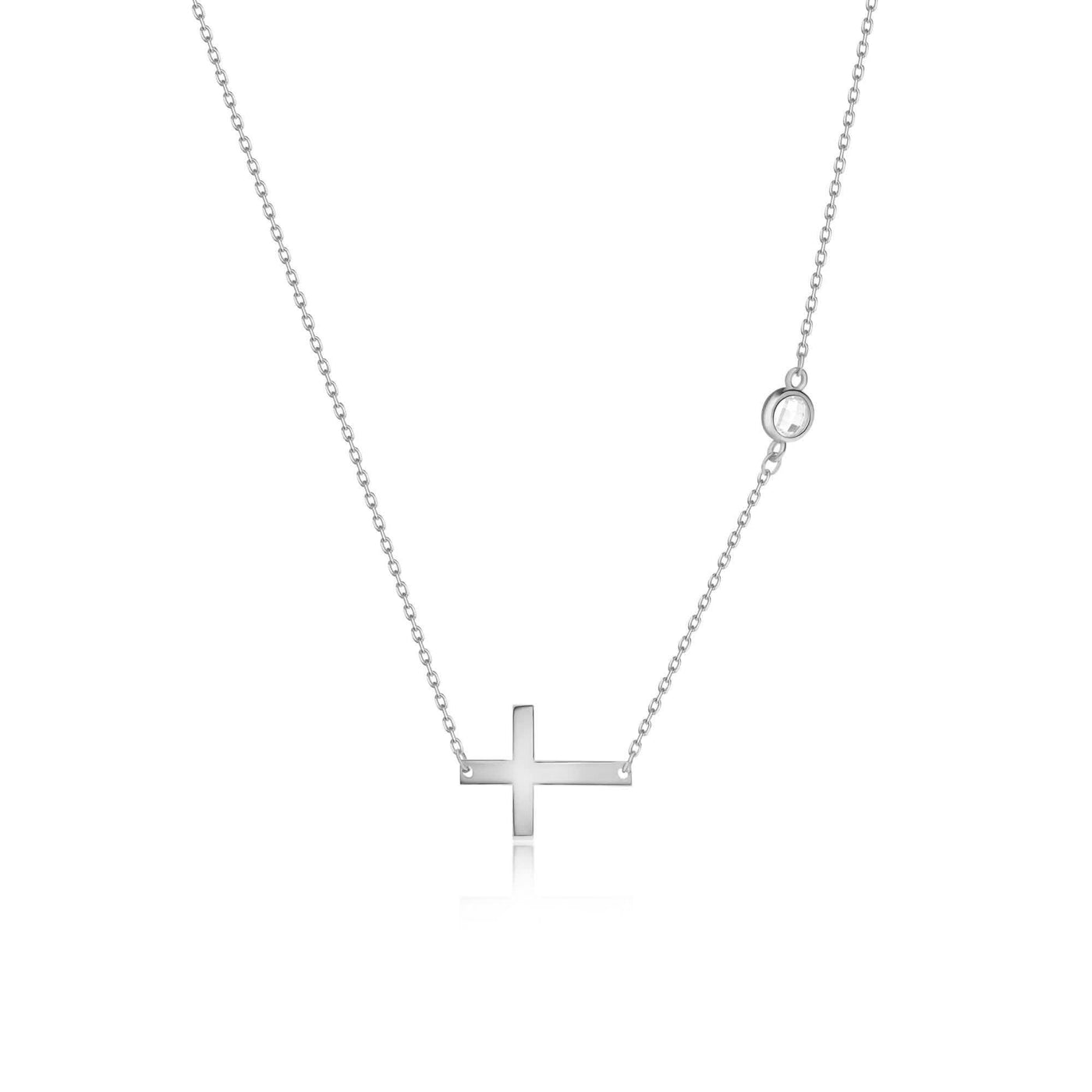 Cross Necklace With Diamond