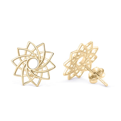 Lotus Stud Earrings