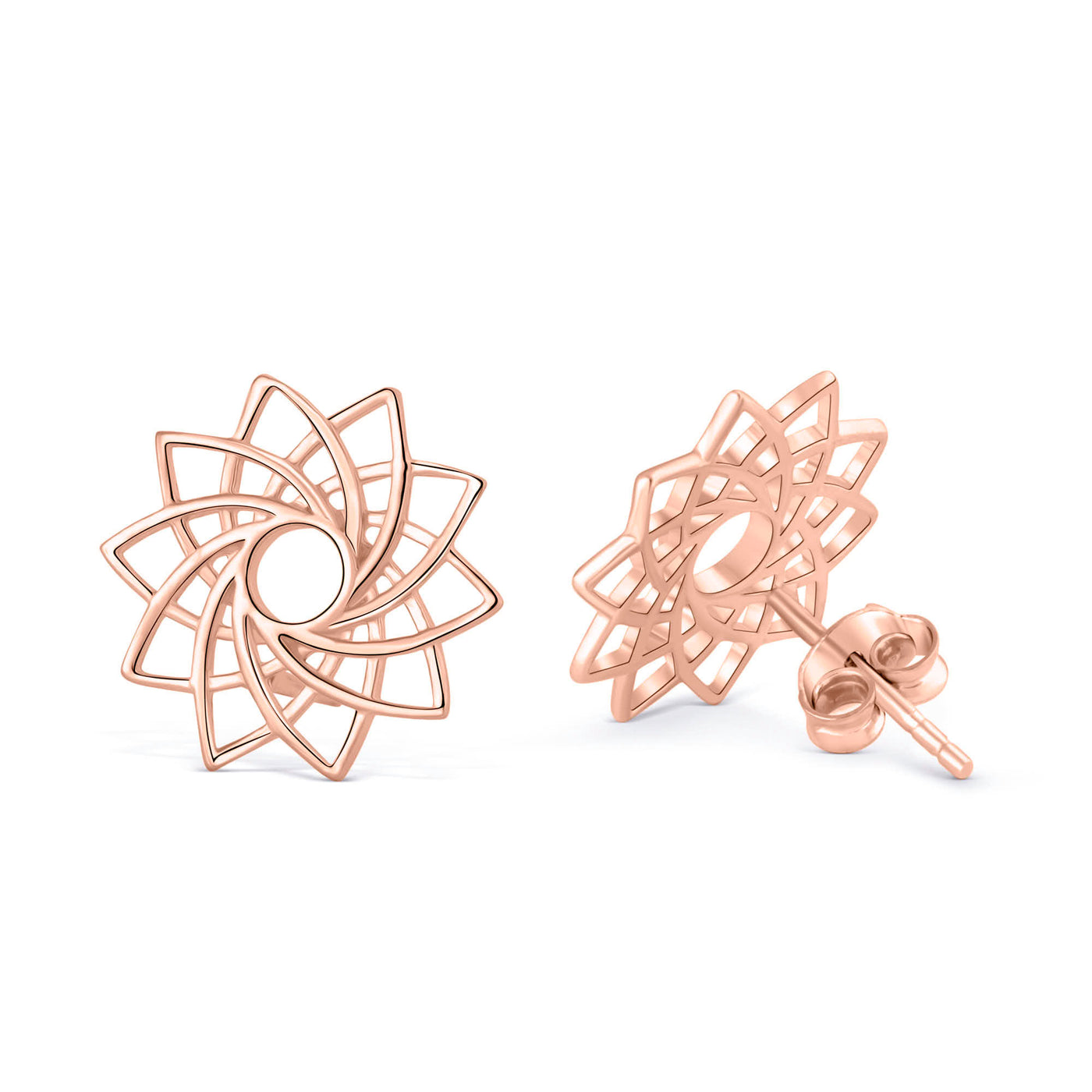 Lotus Stud Earrings