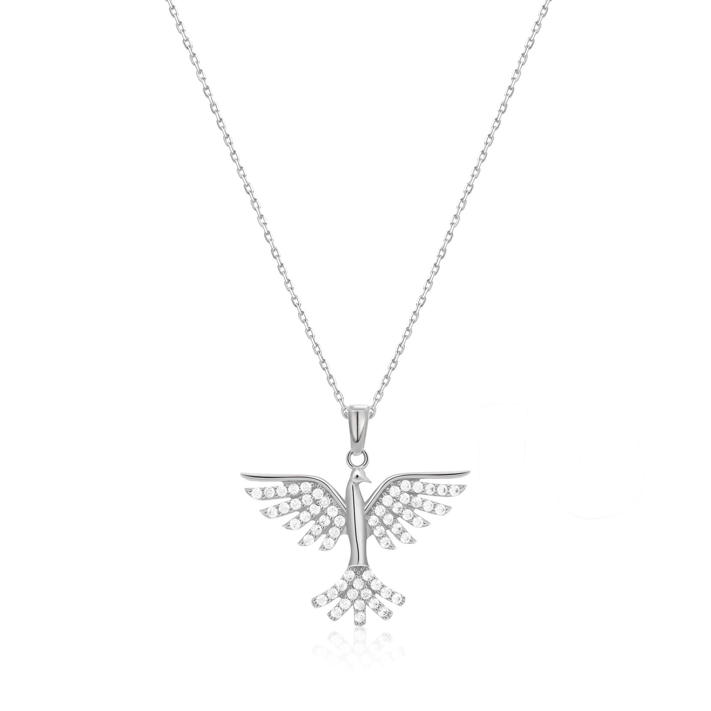 Phoenix Bird Necklace Archangel 14k 8k and Silver