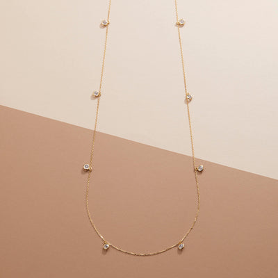 Silver Station Necklace