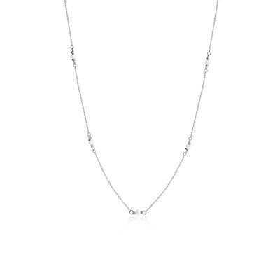 Small Pearl Station Necklace