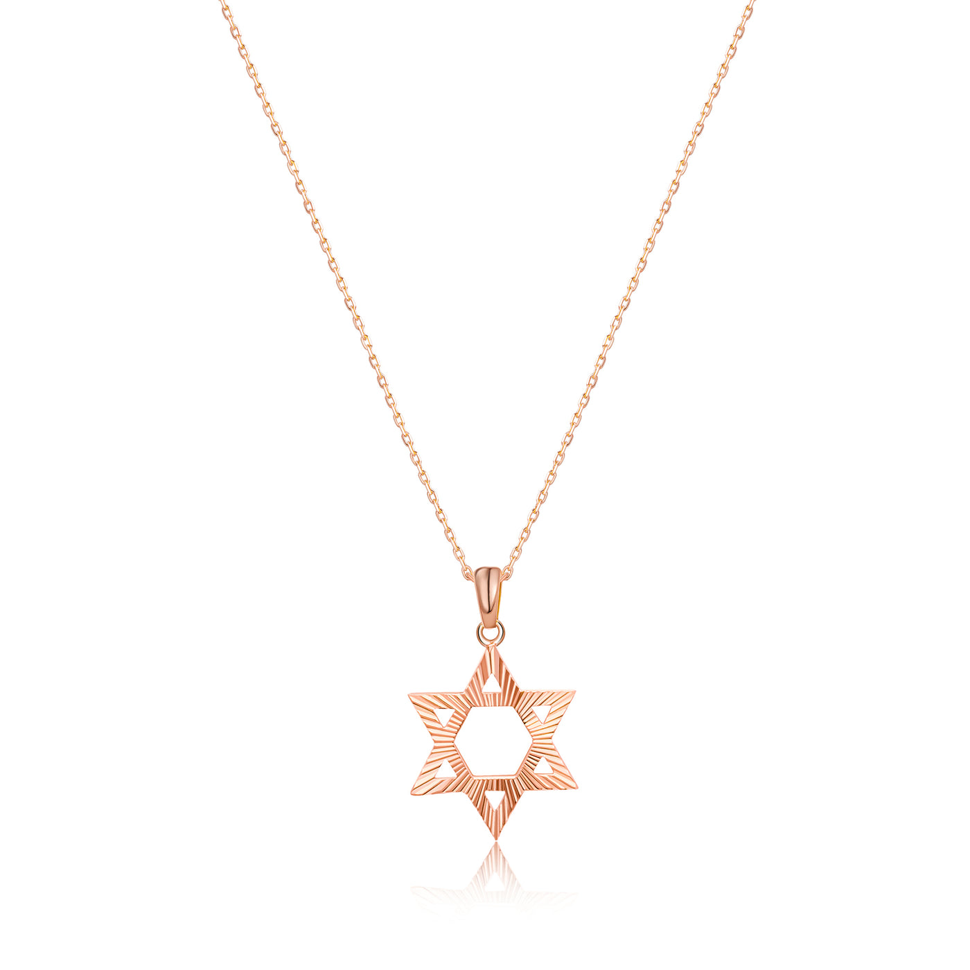 Dainty Star of David Necklace 14k 8k and Silver