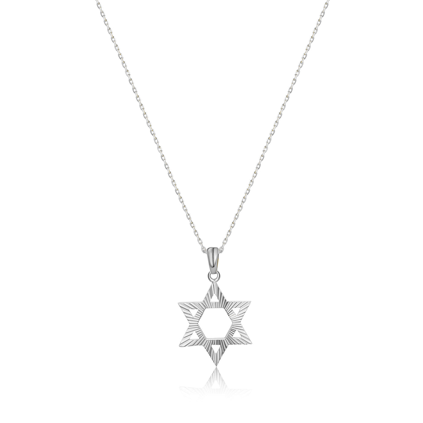 Dainty Star of David Necklace 14k 8k and Silver