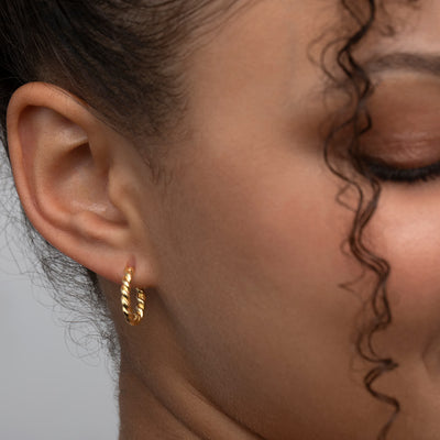 Twisted Hoop Earrings