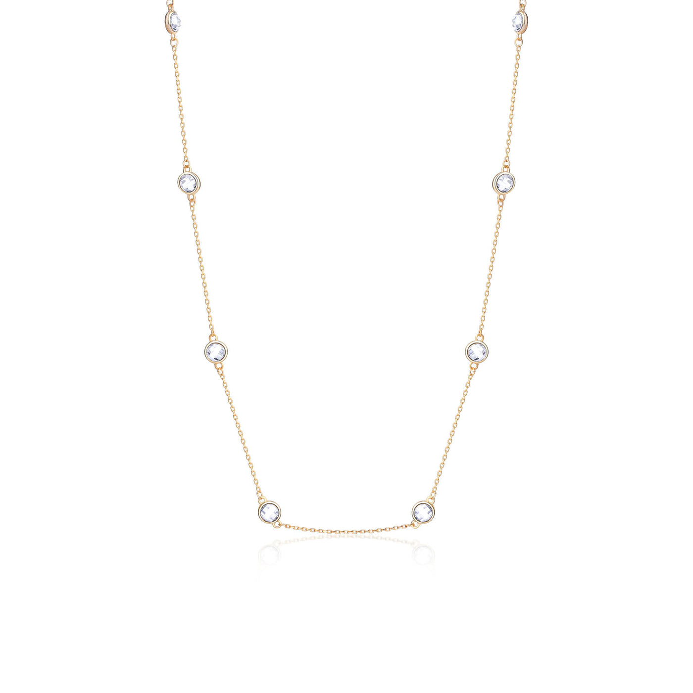 Bezel Station Necklace