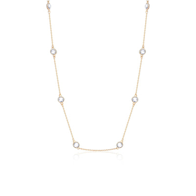 Bezel Station Necklace