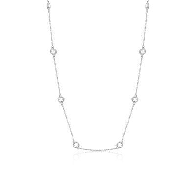 Bezel Station Necklace