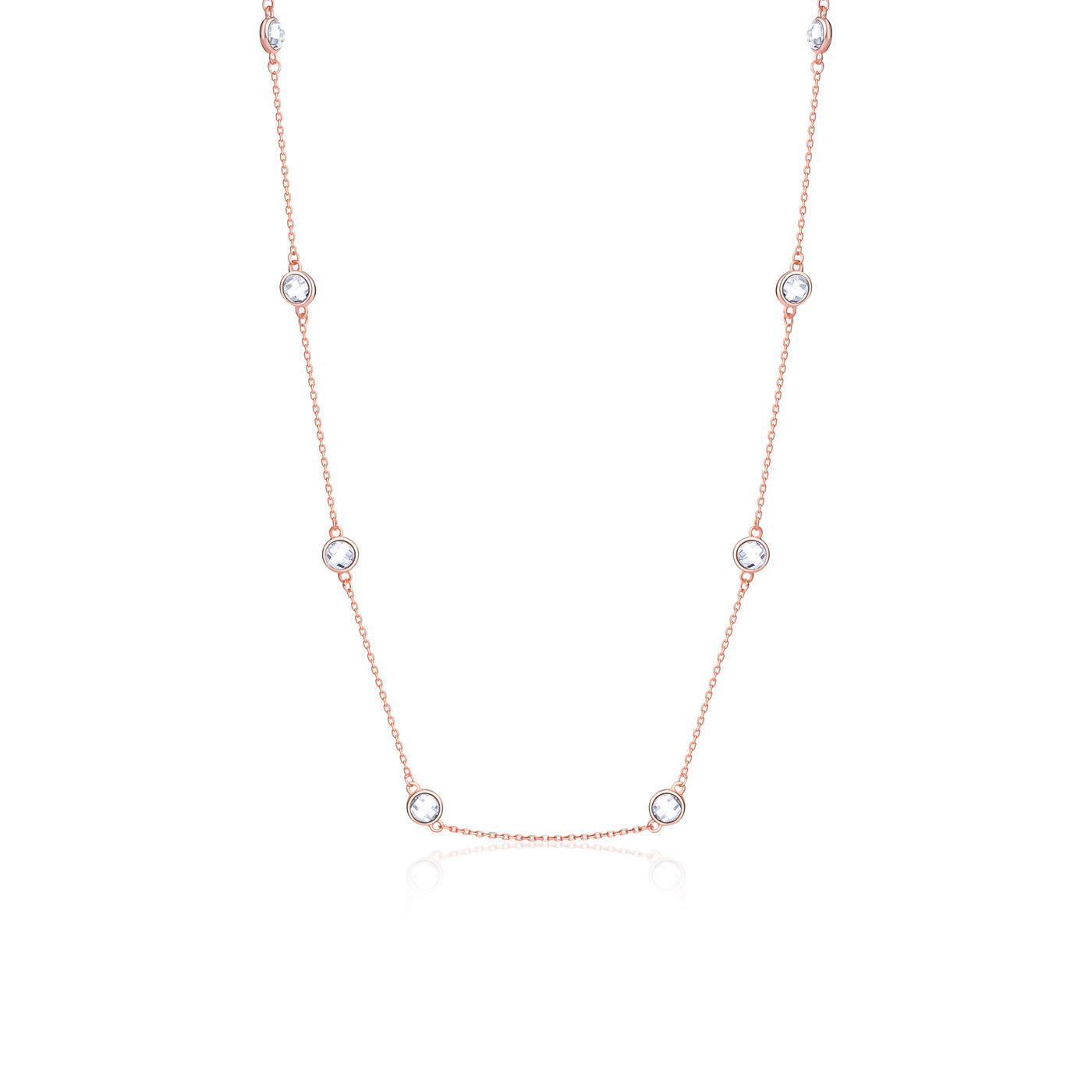 Bezel Station Necklace