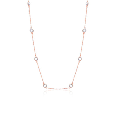 Bezel Station Necklace