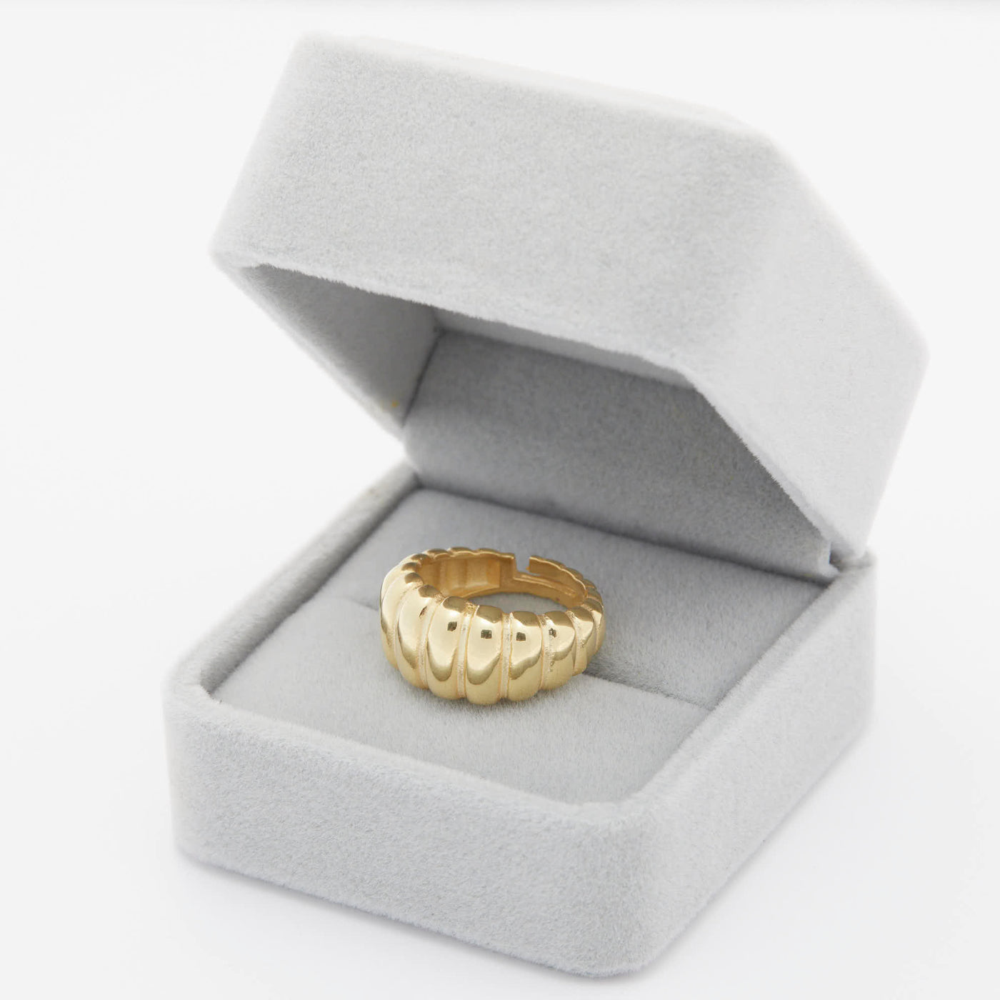 Gold Croissant Ring