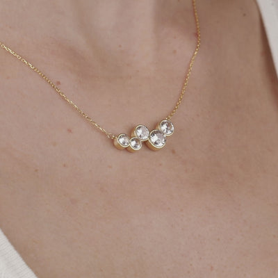 Bubble Bezel Necklace