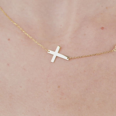 Cross Necklace With Diamond