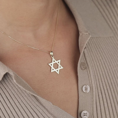 star of david necklace