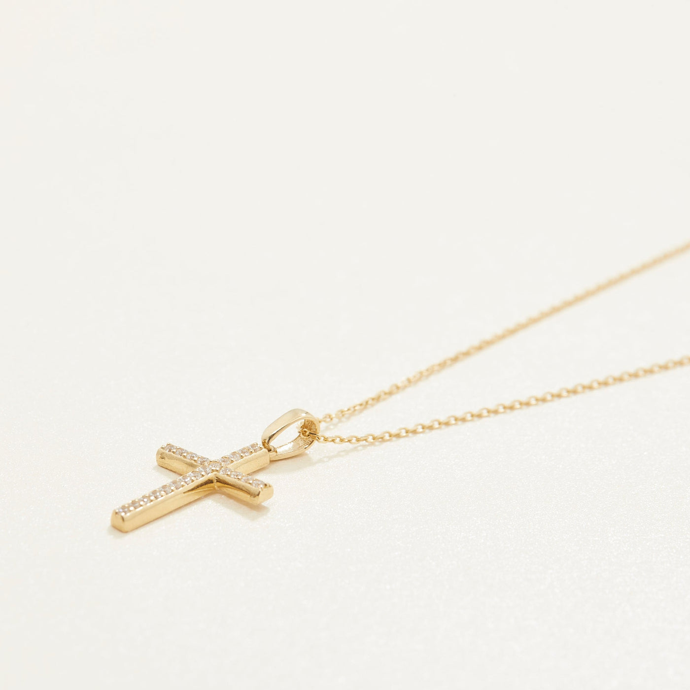 Cross Necklace with Diamonds