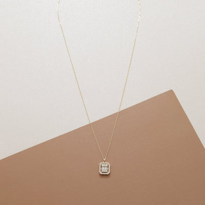 Pave Necklace with Diamonds