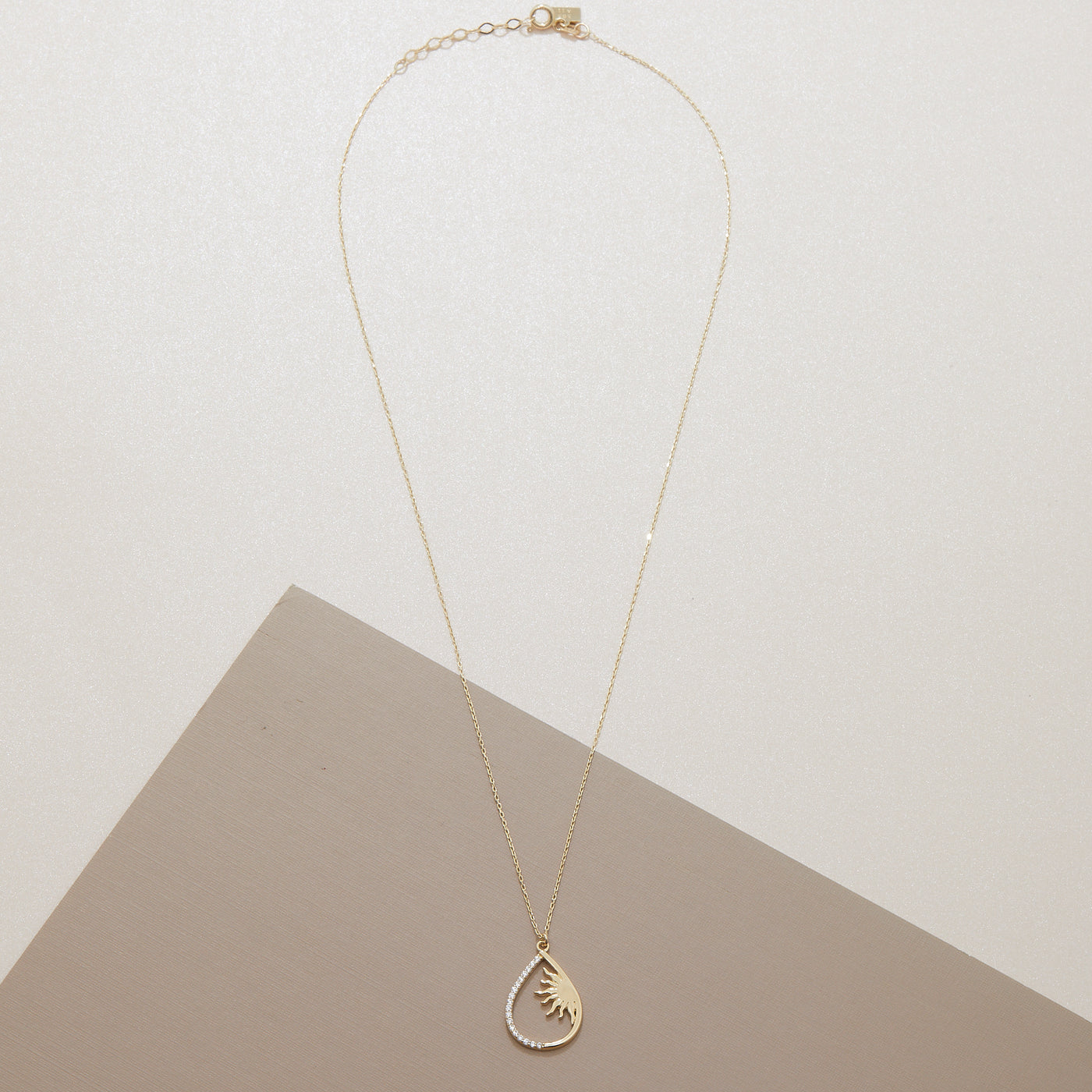 Sun Necklace-14k-Gold